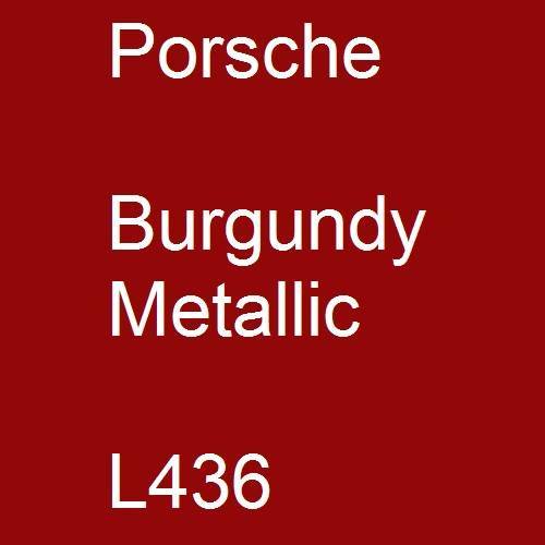 Porsche, Burgundy Metallic, L436.